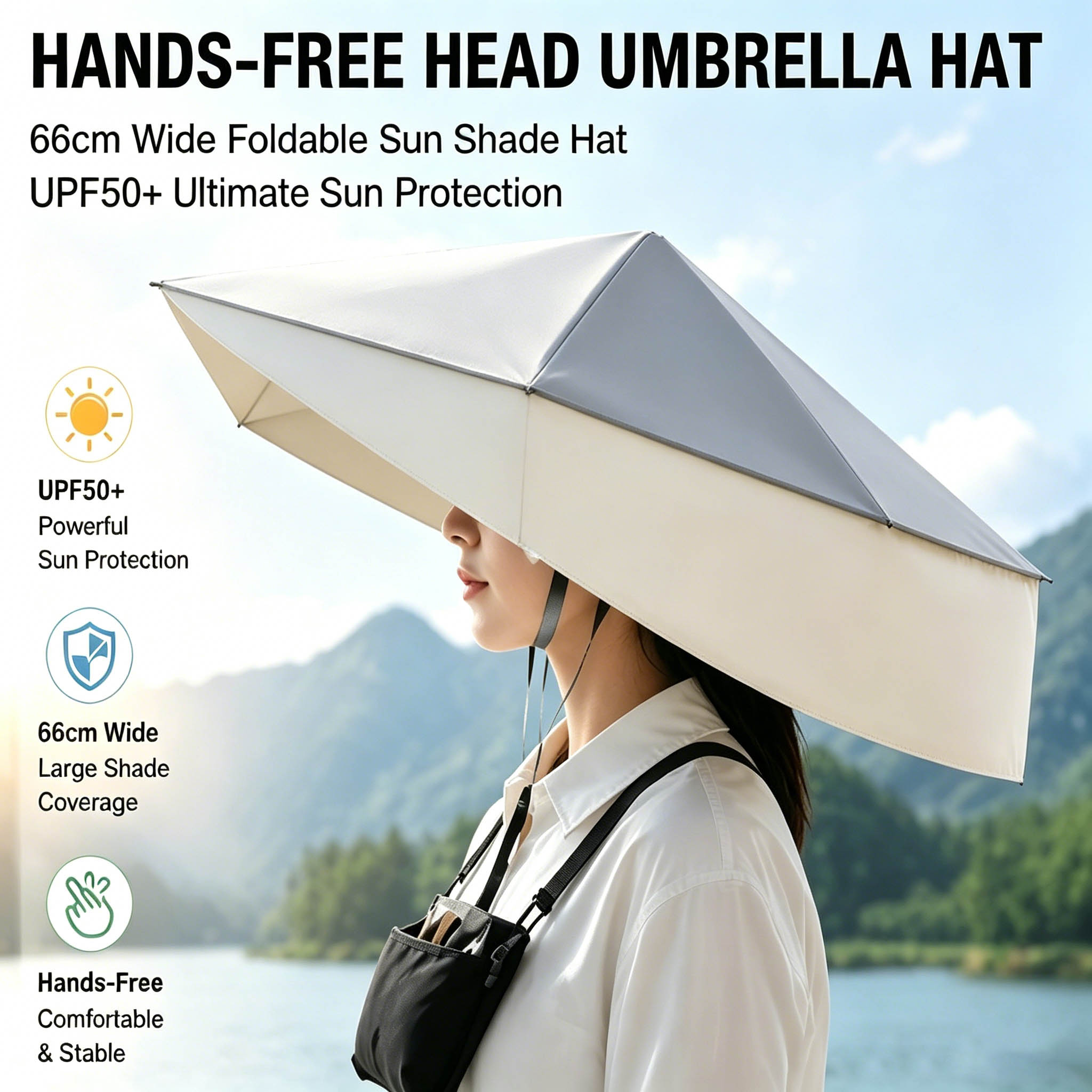 قبعة شمسية قابلة للطي UPF50+ ب - مراجعة Photography Umbrella وسعره