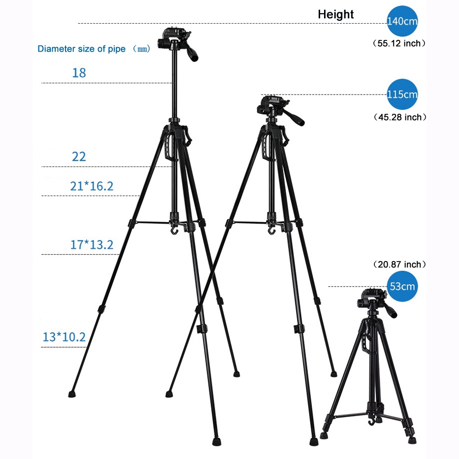 حامل ثلاثي القوائم عالمي 55 بو - مراجعة Photography Basics وسعره