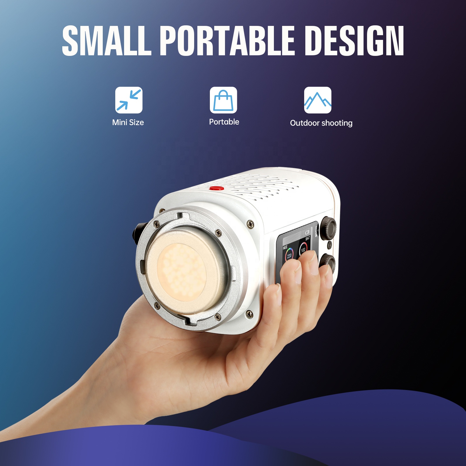 طقم إضاءة فيديو LED محمول فائق - مراجعة Photography Videos Free وسعره